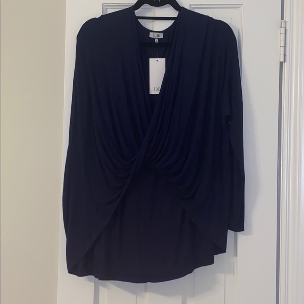 Navy blouse